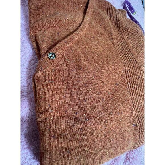 -JACKET CARDIGAN Relativity Long Sleeve Sweater XL Orange - Picture 8 of 9